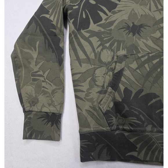 Polo Ralph Lauren Hoodie Mens M Green Camo Hawaiian Print Pullover LIMITED USE - Picture 5 of 9